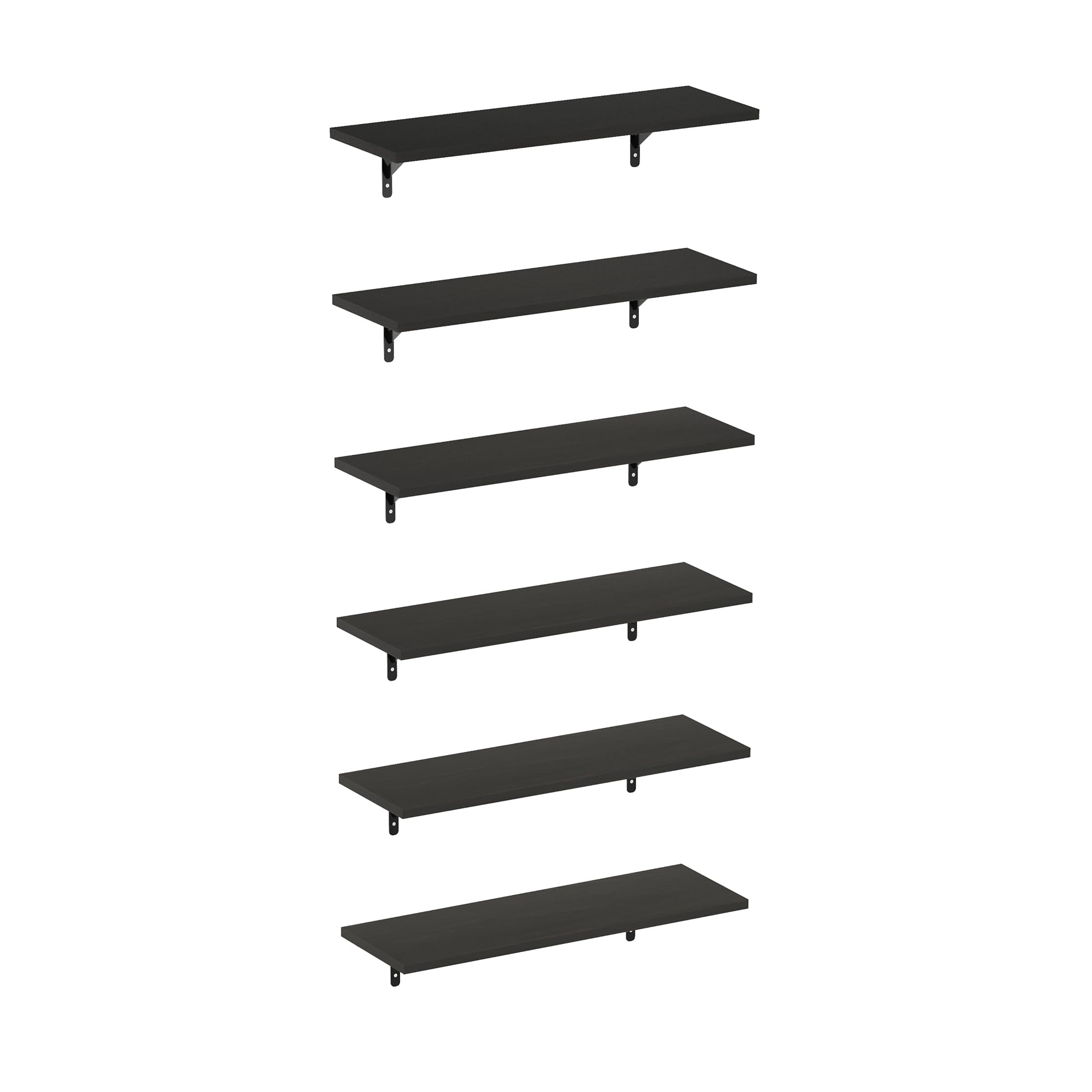 Furinno Floating Corner Shelf - 5 Tier White -16