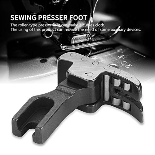 Prensatelas de acero para máquina de coser industrial con rodillos miniatura 2