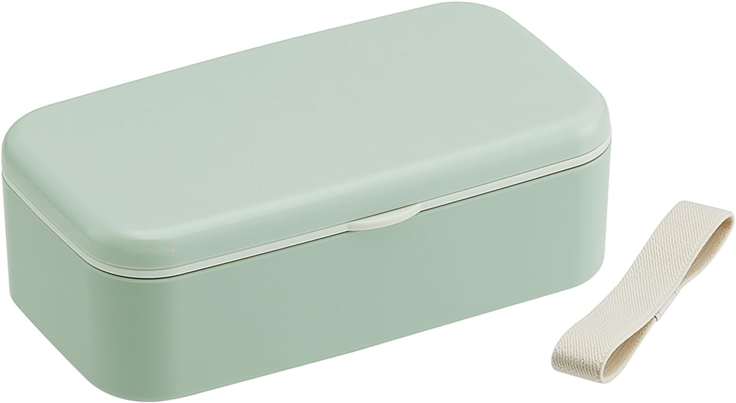 Skater PLB6HB Biomass Lunch Box with Chopsticks, 20.3 fl oz (600 ml), Includes Lunch Belt, Dishwasher Safe, Microwave Safe, Made in Japan, Sepia Green