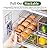 bealy 2 Pack Fridge Organizers and Storage with Pull out Drawer, Stackable Storage Drawer, Clear Refrigerator Organizers, BPA-Free for Freezer Kitchen Cabinet Pantry, 3.14QT