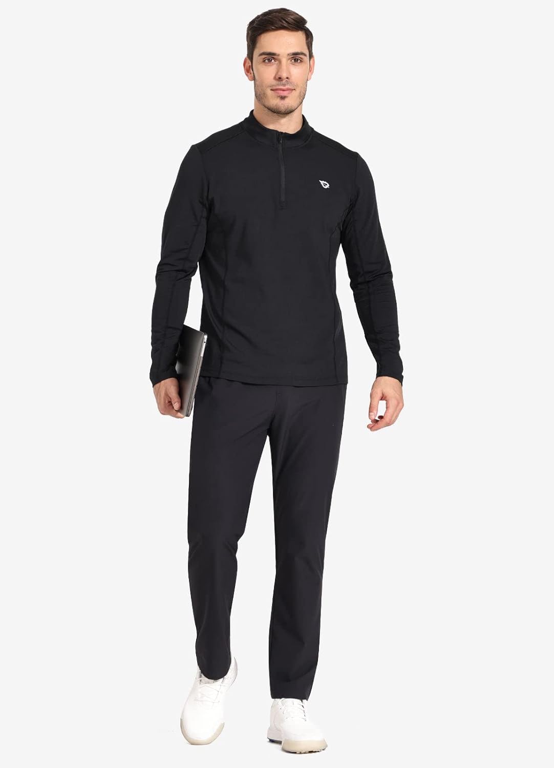 baleaf Men's Running Pants Elastic Waist Lightweight Jogging Stretch Golf Workout Pants with Zipper Pockets - Image 5