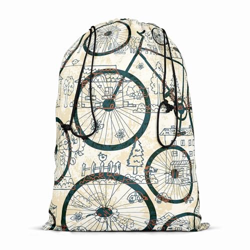 Image of ArtzFolio Bicycles D1 | Reusable Sack Bag | Bag for Gym, Storage, Vegetable & Travel