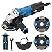 G LAXIA Smerigliatrice Angolare 750W 11000 RPM, Protezione Disco Troncatrice con 2 Disco da 115 mm di Diametro per Molatura/Lucidatura/Taglio