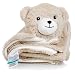 Plush, Knitted Fleece Baby Blanket – Large [30”x30in], Warm Security Blanket for Babies & Toddlers – Fuzzy, Fluffy Comfort in Adorable Animal Friend Design (Rory The Bear) by Buckets of Cute