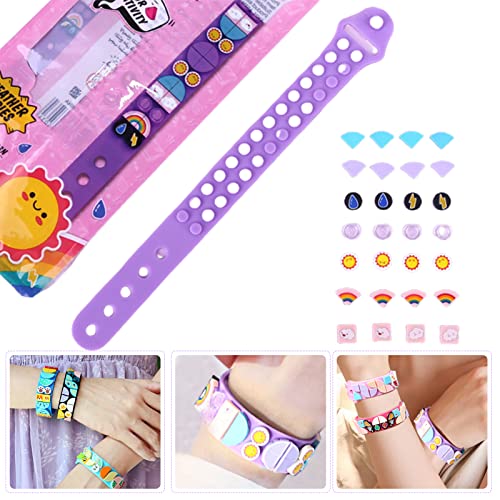 Kinderarmbanden, 6 stuks dots armbanden, vriendschapsbanden, speelgoed, doe-het-zelf creatieve knutselarmbanden, armbanden, armbanden voor kinderen, meisjes, jongens, tieners, verjaardagscadeaus, - Image 5