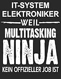 Notizbuch: für IT-Systemelektroniker, über 100 Seiten Dot Grid Punkteraster für alle Notizen, Ter