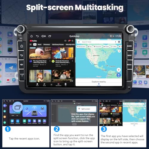 Radio para Auto Joying 8 pulgadas Android 13 Carplay miniatura 7