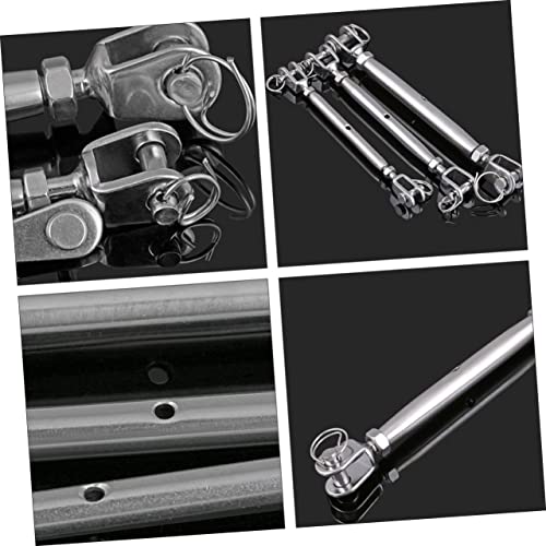 2pcs Tensor de Tornillo de Acero Inoxidable para Cuerda de Alambre Cuerpo Cerrado Tensor de Tensión Quijada y Quijada miniatura 5