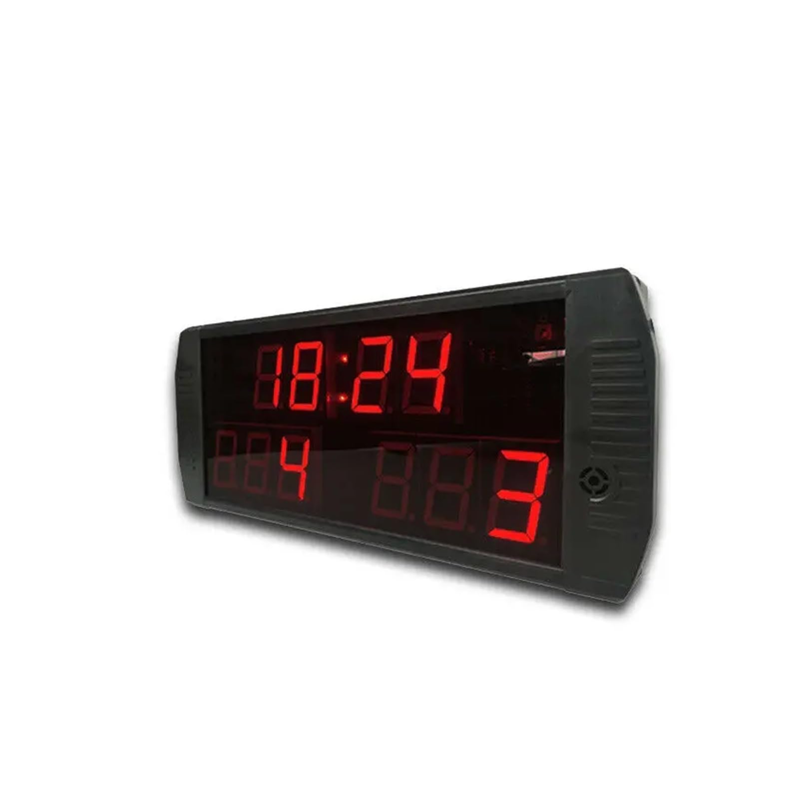 Fitnessstudio-Timer, LED-Intervalltimer, Drahtlose LED-Anzeigetafel, Tischplatte, Futsal-Zähler, Basketball, elektrisch, 7 Segmente für Zuhause/Garage/Boxen(Suit C)
