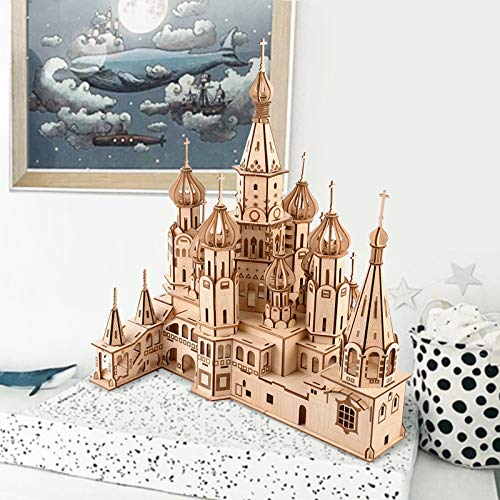 Artisanat d'assemblage bricolage de la Cathédrale Saint-Basile en bois