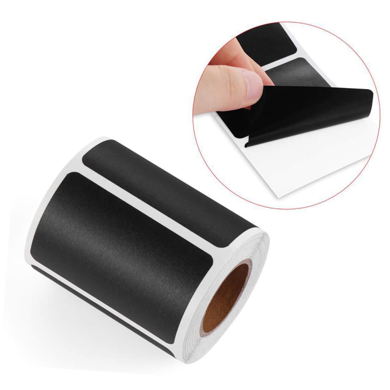ARTIBETTER 6 Pezzi Etichettatura Rimovibile per Barattoli Cucina Etichette Lavagna Nera Impermeabili per Organizzazione e Decorazione Barattoli e Contenitori Adatte per Bottiglie e Memos