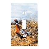 GRAPHICS & MORE Pheasants on The Farm Plastic Wall Decor Toggle Light Switch Plate Cover