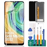 SRJTEK for BLU G50 Mega 2022 Screen Replacement for BLU G50 Mega 2022 Digitizer Repair Kits for BLU G50 Mega 2022 LCD Display Touch Screen Assembly Replacement 6.5'', Black