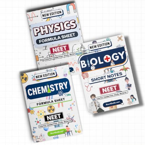 Image of NEET PCB Handwritten Notes Combo Pack | Physics & Chemistry Formula Guides + Biology Short Notes | Handwritten Colorful Study Combo | Rapid Revision Material for NEET & CBSE Class 11-12