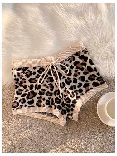 Image of MakeMeChic Women's Mini Micro Shorts Y2k Booty Shorts Sleep Pajama Bottoms