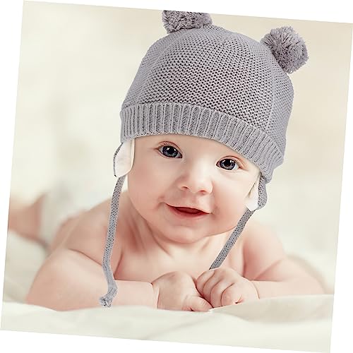 Winter Hat and Mittens Warm Fleece Lined Cap with Gloves for Boys and Beanie with Pompom for Daily Activities and Outdoor Adventures4