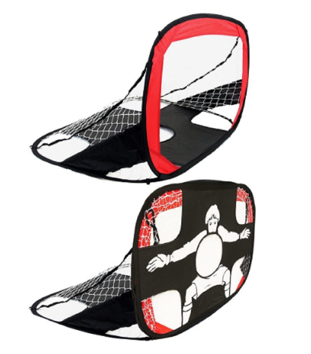 2 in 1 Soocer Goal for Kids Pop Up Kids Soccer Net Soccer Target with Carry Bag Perfect for Backyard Indoor Outdoor Sports and Practice