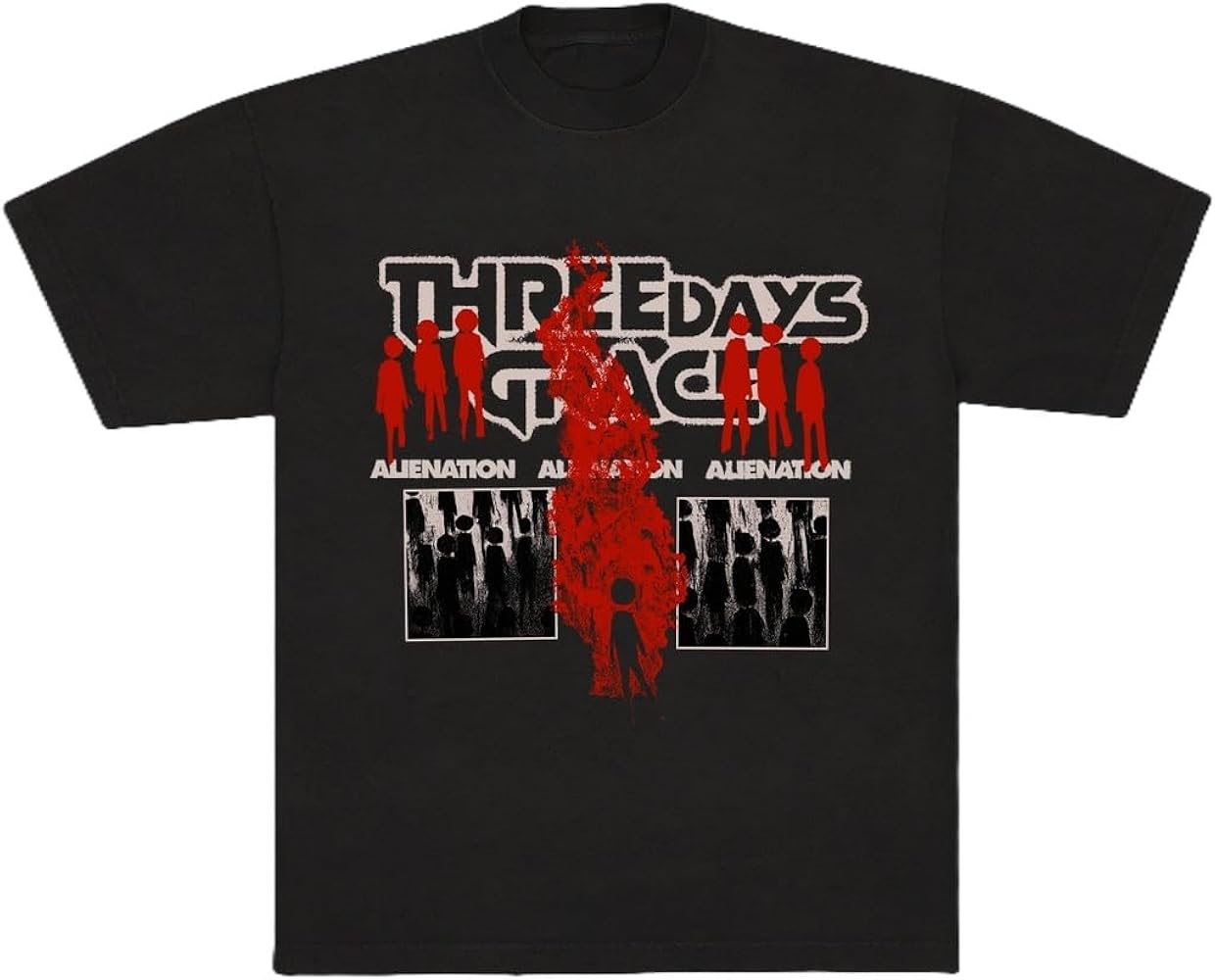 Amazon.com: Three Days Grace Official Merch Alienation T-Shirt