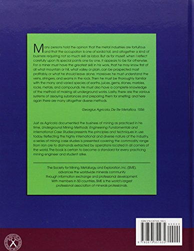Underground Mining Methods: Engineering Fundamentals and International Case Studies