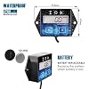 Runleader Small Engine Hour Meter, Digital Tachometer, Maintenance Reminder, Battery Replaceable, User Shutdown, Use for ZTR Lawn Mower Tractor Generator Marine Outboard ATV (HM011F)