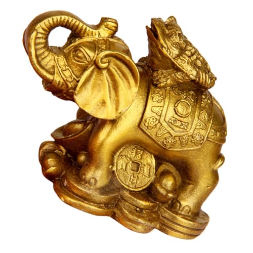 Decorazione unica a forma di elefante: la statuetta artigianale a forma di elefante è un ottimo ornamento per il tuo tavolo da tè, la tua casa o il tuo ufficio, donandoti un nuovo look, statua decorativa a forma di elefante