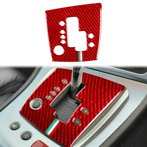 アルファロメオ 159 ブレラ スパイダー 2005~現行に対応 カーセンターコンソールギアシフトノブパネル ガーニッシュ カーボンファイバー製 コンソールスイッチパネルカバー シフトレバーパネル 内装パーツ カスタム アクセサリー カー用品 (タイプL