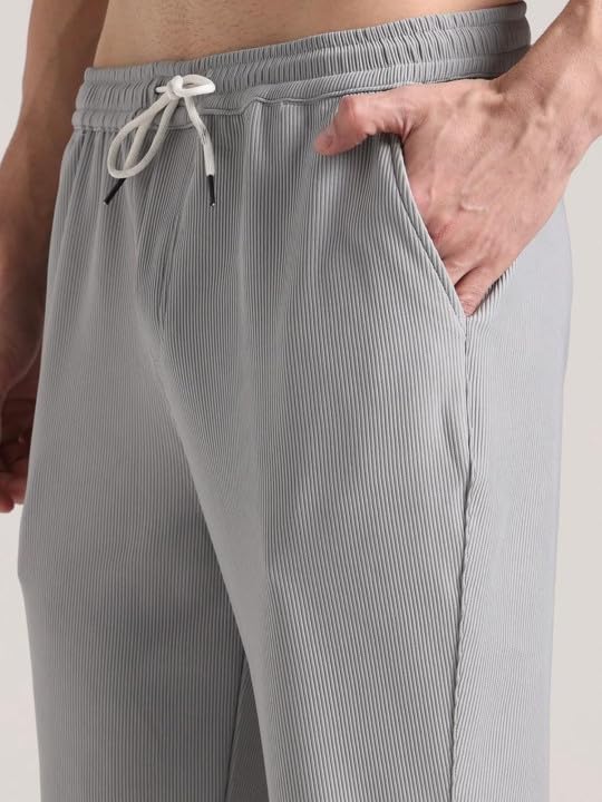 Image of Men's Comfortable Corduroy Pants | Relaxed Fit Stretch Waist Trousers for Everyday Wear Cream