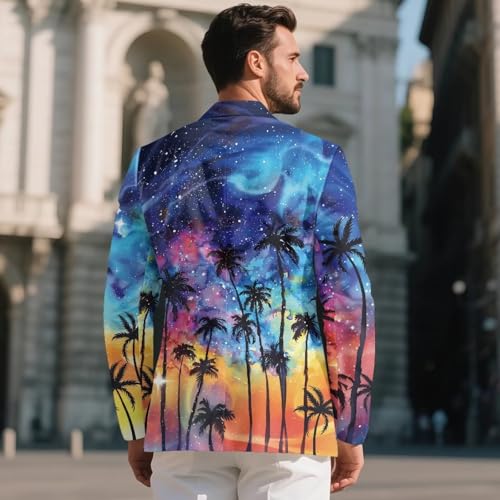 Mens Blazers Slim Fit Business Casual Men Suit Sport Coat One Button Travel Blazer Suit Jacket with Pocket S-5XL3