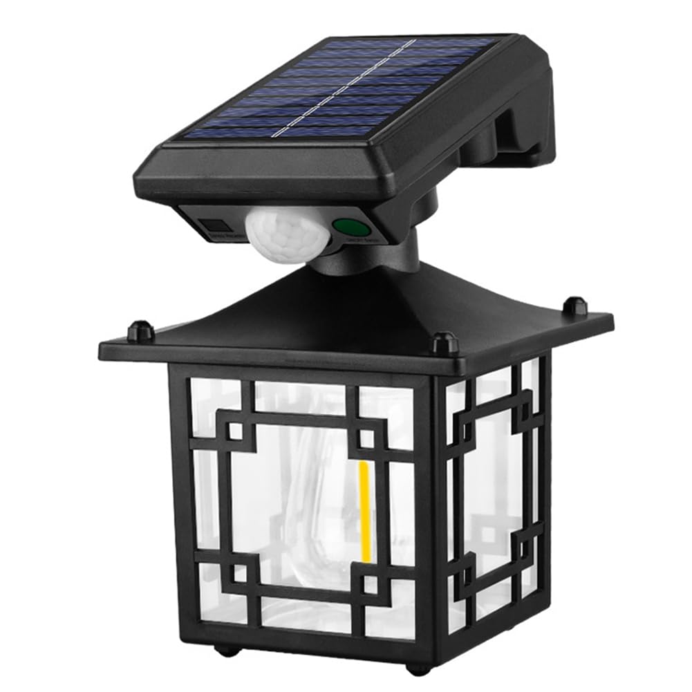 CTRLZS Solar Wall Lanterns Outdoor Waterproof Solar Wall Garden Lamp 200LM Motion Sensor Wall Lights Fence Light 200LM Solar Outdoor Light Super Bright Motion Sensor