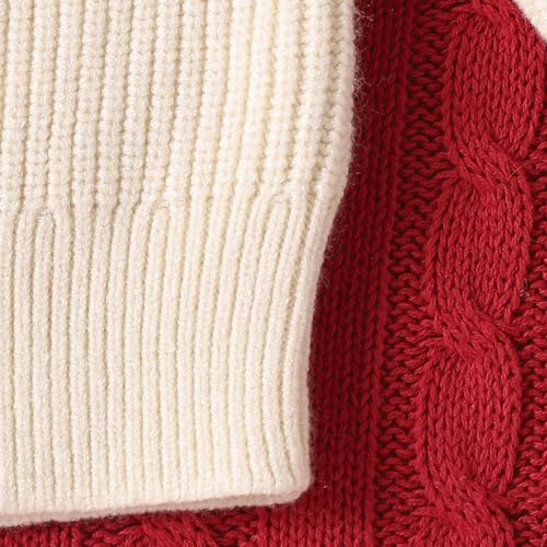 Baby Girl Boy Christmas Sweaters Cute Embroidery Long Sleeve Oversized Sweater Infant Toddler Xmas Outfits4