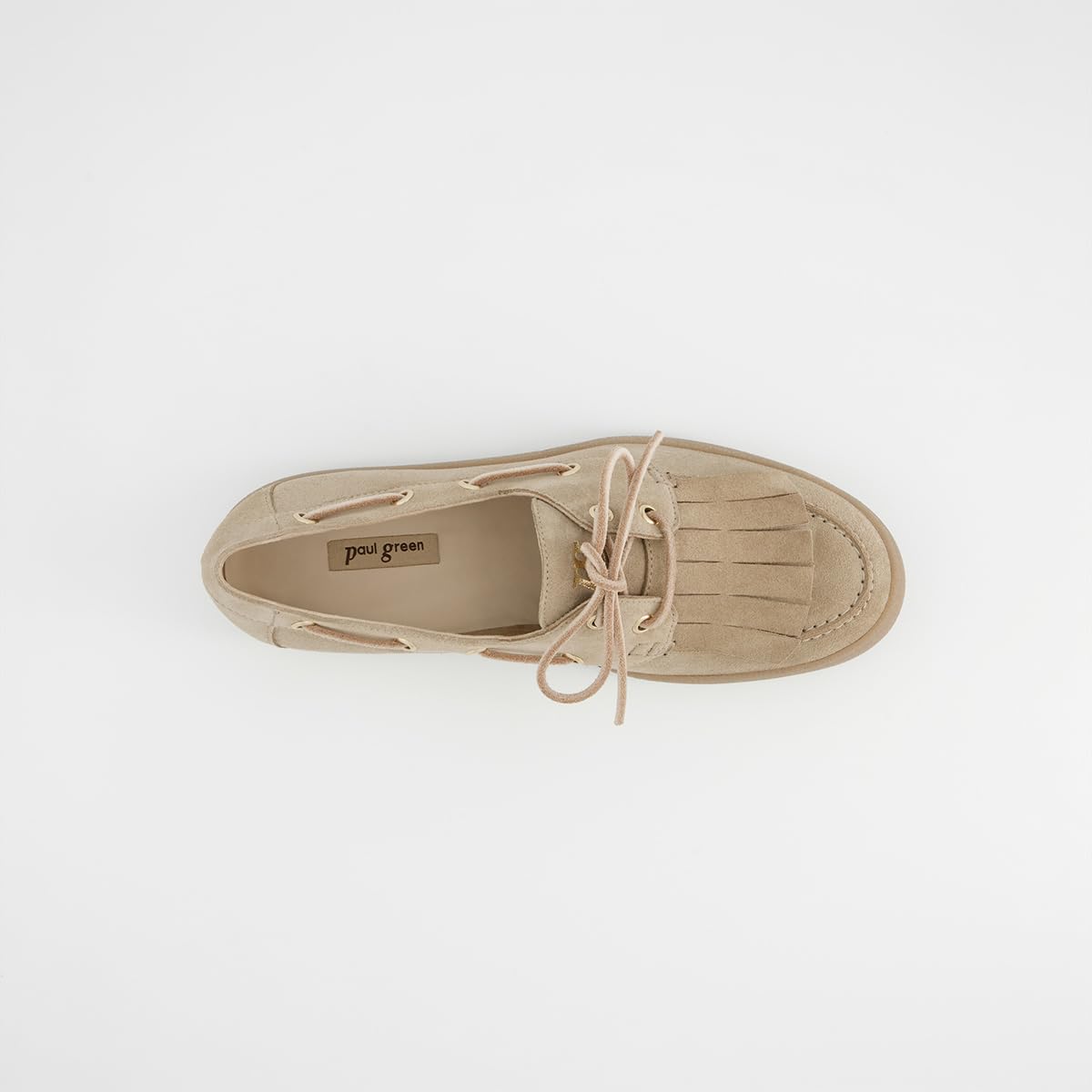 Paul Green Damen - Sneaker 1217-009 in beige Rauleder