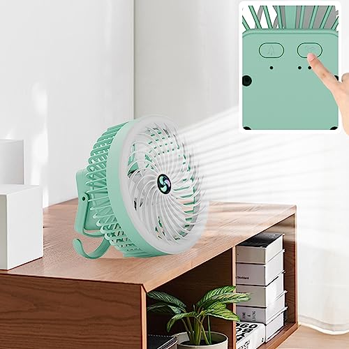 Ventilador de camping LED y aire potente para noches de verano 5