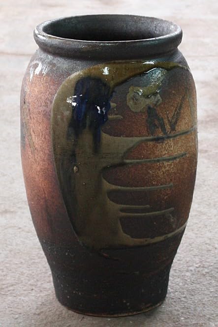 Irodoriya 傘立て 陶器 信楽焼 錆ビードロ傘立 屋外 傘たて 傘