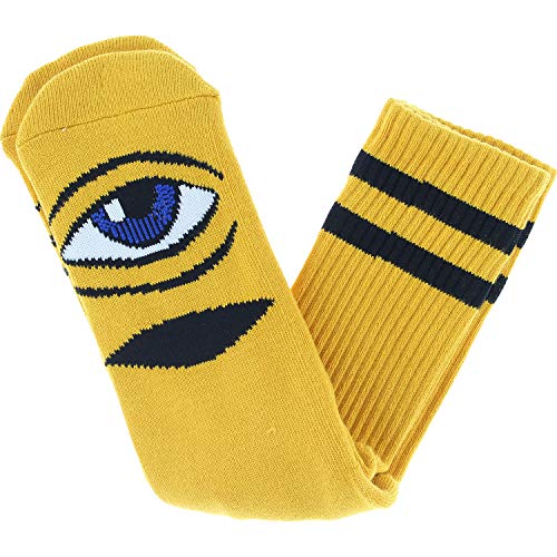 Toy Machine Skateboards Sect Eye Mustard Crew Socks - One Size fits Most