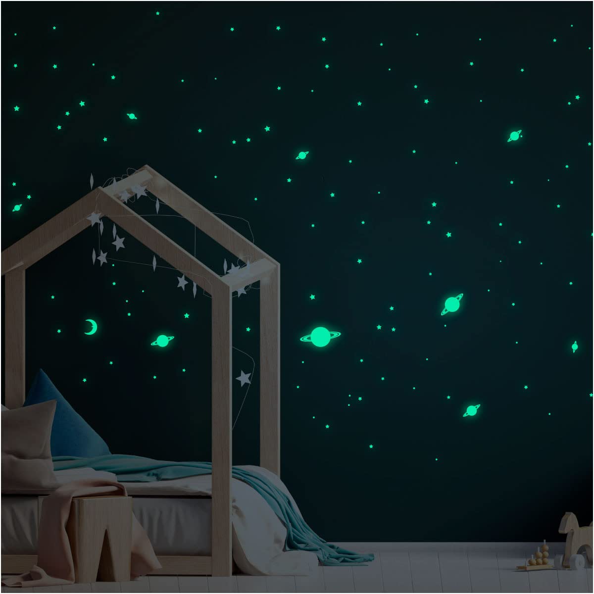 Ambiance Milky Way Glow Stickers 390 Stars and Planets