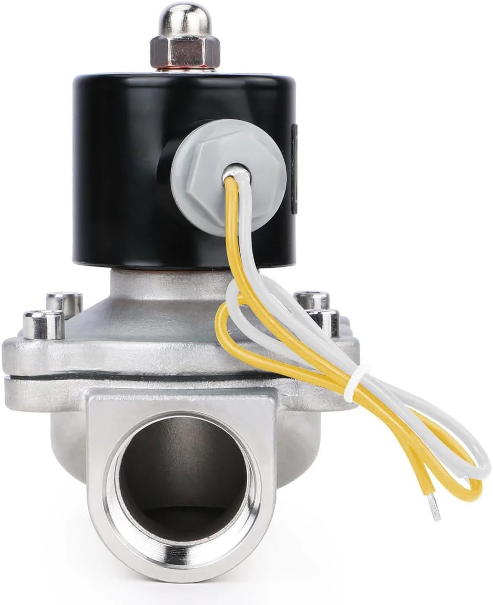 belakang view of the U.S. Solid Solenoid Valve with wiring