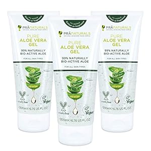 PraNaturals Aloe Vera Gel 200ml 3er Pack