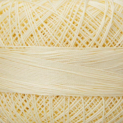 Hilo de algodón Lizbeth Size 80 184 yd 10 g Amarillo miniatura 2