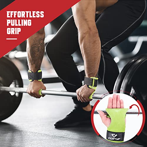Image of Weight Lifting Wrist Strap, Double-Layer Leather for Deadlift Powerlifting