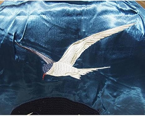 Amazon | [花旅楽団] ハナタビガクダン ペンギン 刺繍 リバーシブル 和 