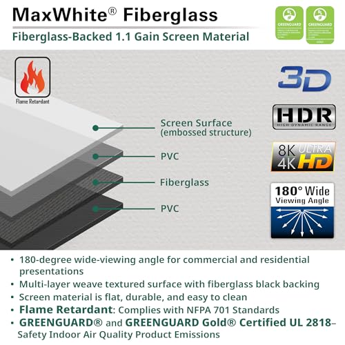 Image of Elite Screens Yard Master Electric, 120 Inch 16:9, Outdoor Motorized Automatic Projector Projection Screen IP33, Rain /Water Protection 8K 4K Ultra HD Movie - OMS120H-ELECTRIC