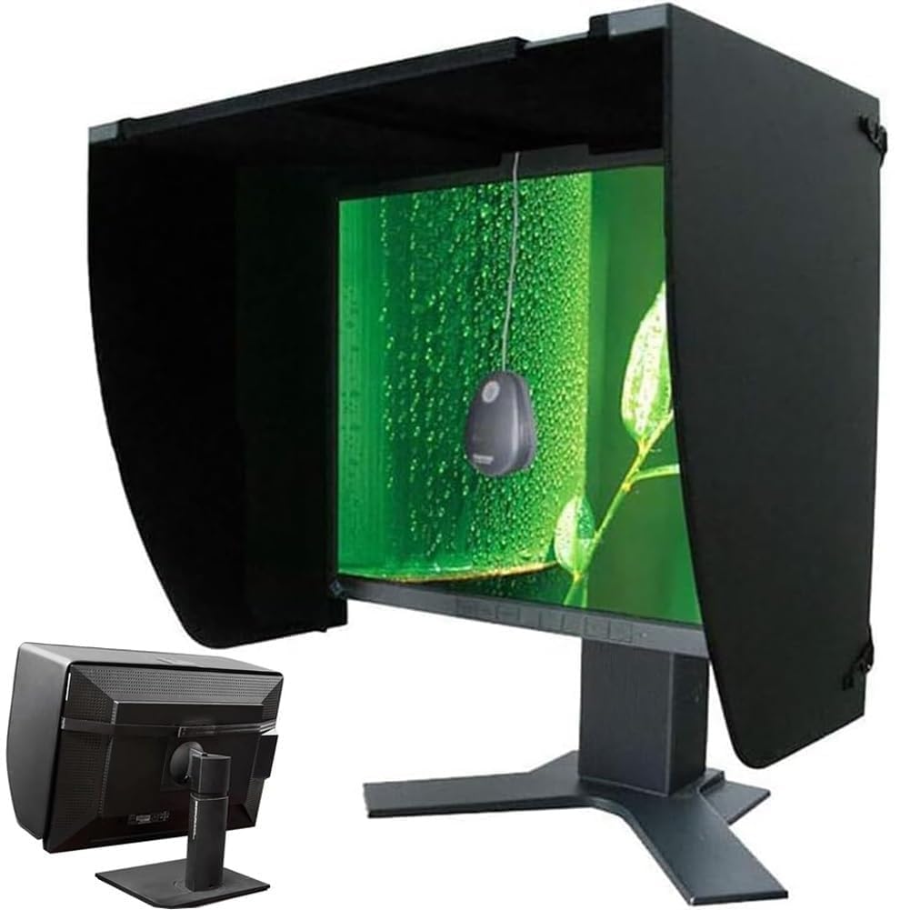 Parasol ajustable for monitor for pantallas de 17 a 28" - Parasol for computadora de escritorio | Protección de privacidad for oficina y juegos