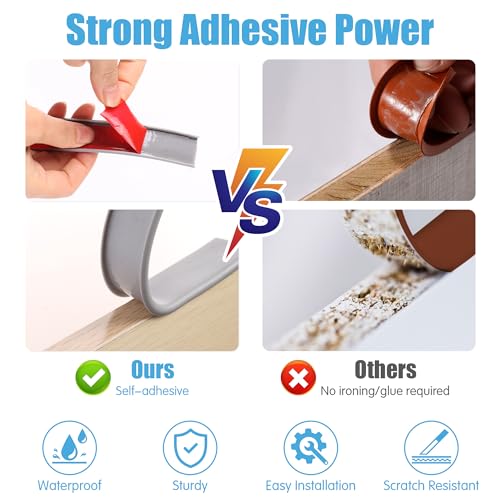 U-Shape Flexible Furniture Edge Banding, 5m×12mm Edging Tape, TPE Self-Adhesive Veneer Edging Strip for Diy Furniture Edging For Table And Cabinet Restoration, White