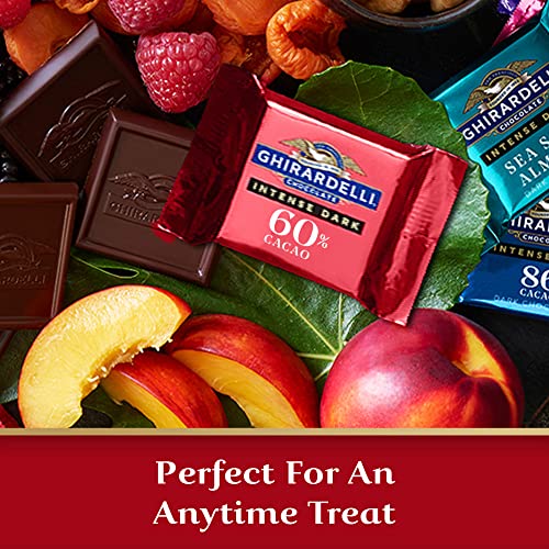 Image of GHIRARDELLI Intense Dark Chocolate Squares, 60% Cacao, 4.1 Ounce (Pack of 6)