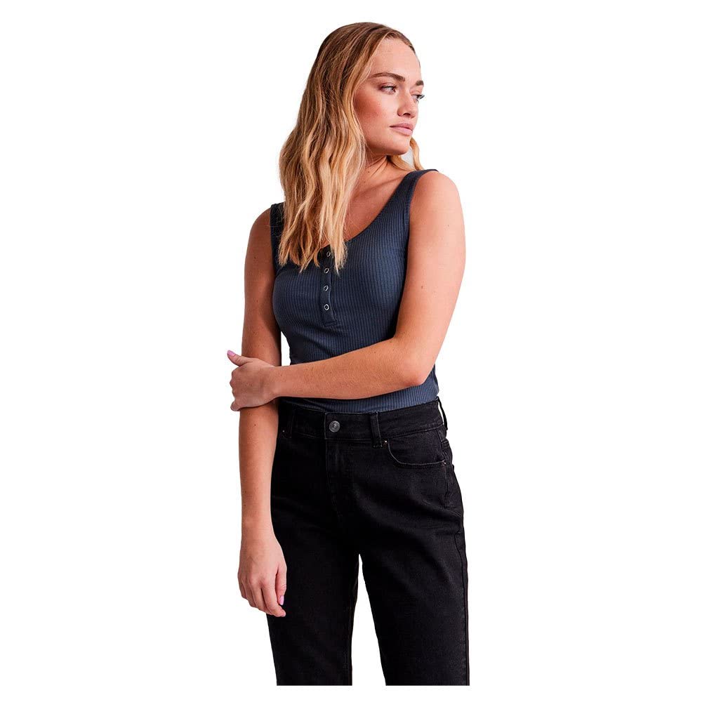 Pieces PCKITTE TANK - Débardeur - Ombre Blue/bleu Marine - ZALANDO