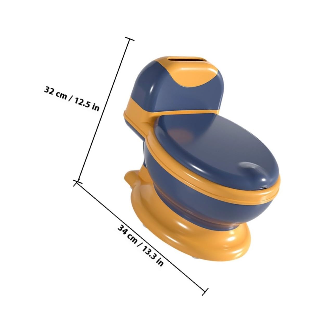 VILLCASE Orinal Portátil Diseño Realista, Plástico Resistente y Cubeta Extraíble, Adecuado para Entrenamiento en Casa y Uso Infantil Cómodo
