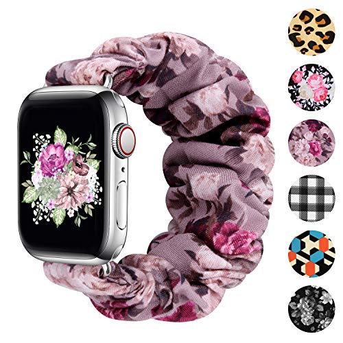 Image of Greatfine Scrunchie Band Compatible with Apple Watch Bands 38mm 40mm 41mm 42mm 44mm 45mm 46mm 49mm Women, Elastic Scrunchie Watch Strap for iWatch Watch Series 11 10 9 8 7 6 5 4 3 2 1 SE 3 2 Ultra 3 2