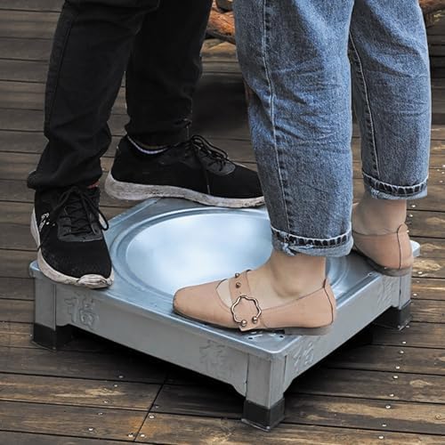 17-Inch Heavy-Duty Square Fire Pit & Grill - Welded Steel for Backyard, Patio, Camping & Family Gatherings - Versatile Wood Stove for Tents (Red)