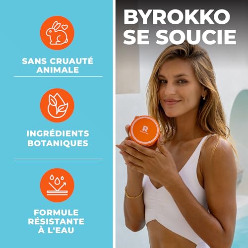 BYROKKO Shine Brown Beta Carotene Accélérateur de Bronzage 210 ml – Crème Bronzante pour Soleil et Solarium – Activateur de Bronzage Intense – Résistant à l’Eau – vue 8