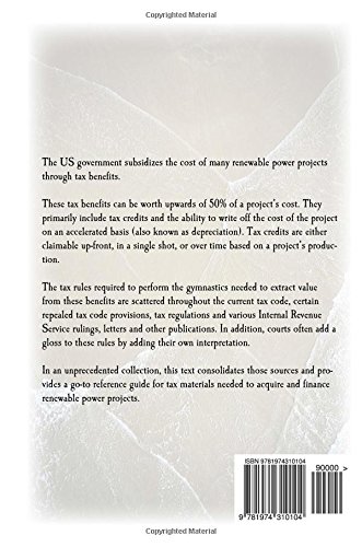 Renewable Power Financing: Tax Credit Reference Guide #TOP1